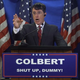 Illustration for article titled Stephen Colbert celebrates Trump’s candidacy with “Shut Up, Dummy!’ campaign